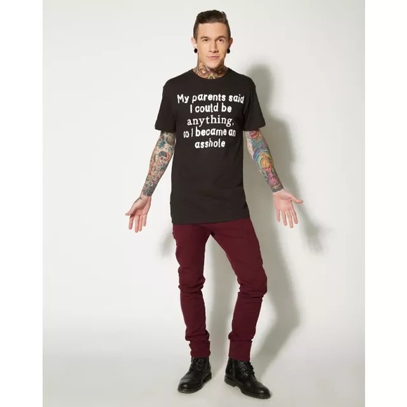 Spencer's Other - New My Parents‎ Said I Could Be Anything T shirt Size S